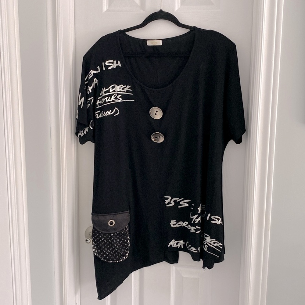 Black and silver tunic